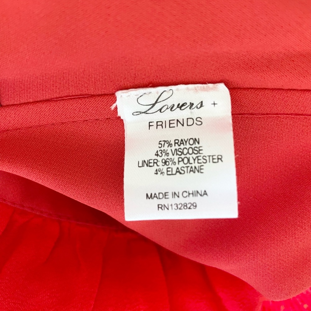 NWT Lovers + Friends Red Strapless Open Back Top Size Small - Picture 9 of 9